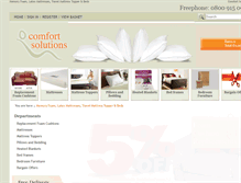 Tablet Screenshot of mattress-solutions.co.uk